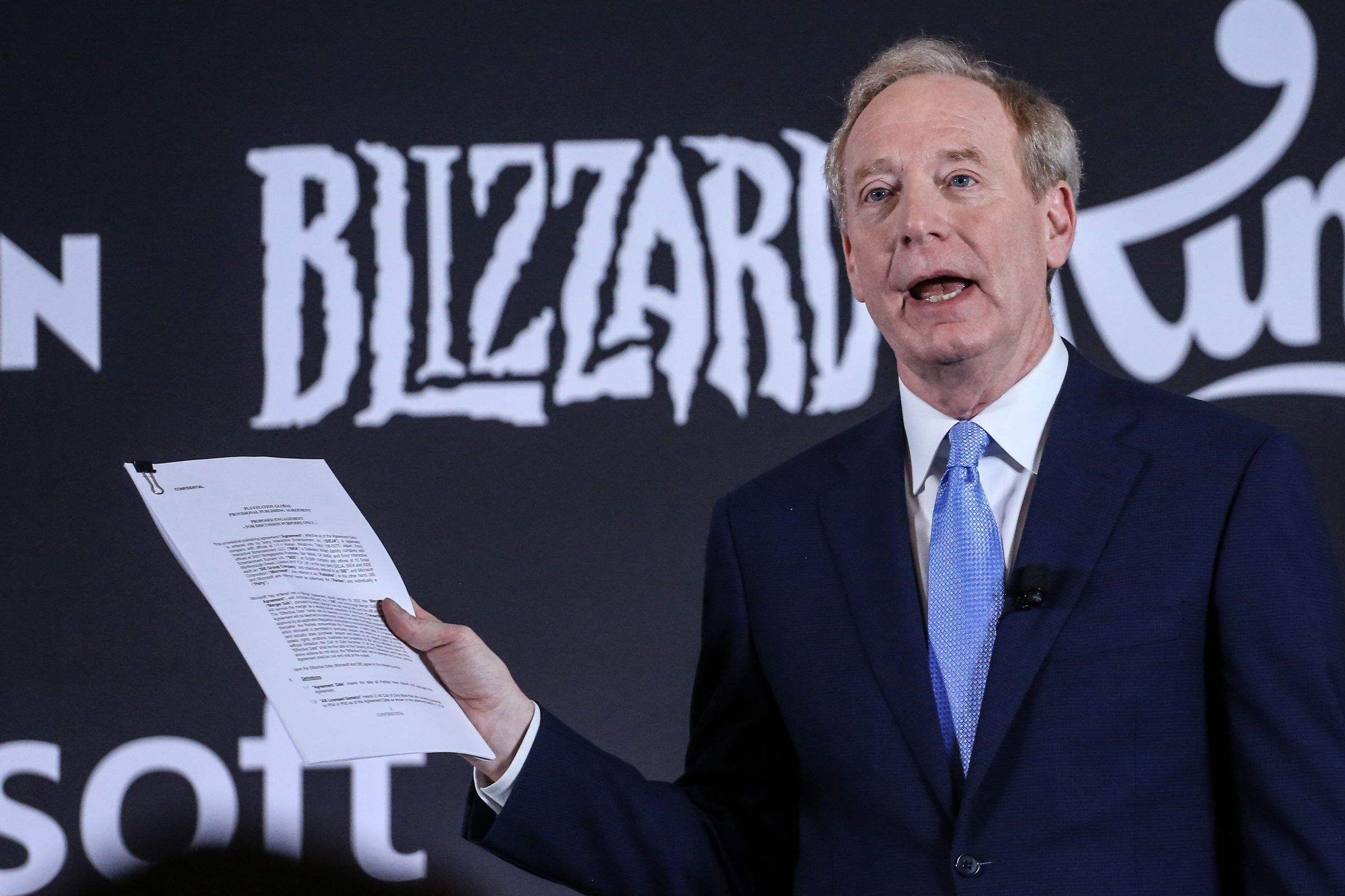 Microsoft Corp. President Brad Smith News Conference Following EU Hearing