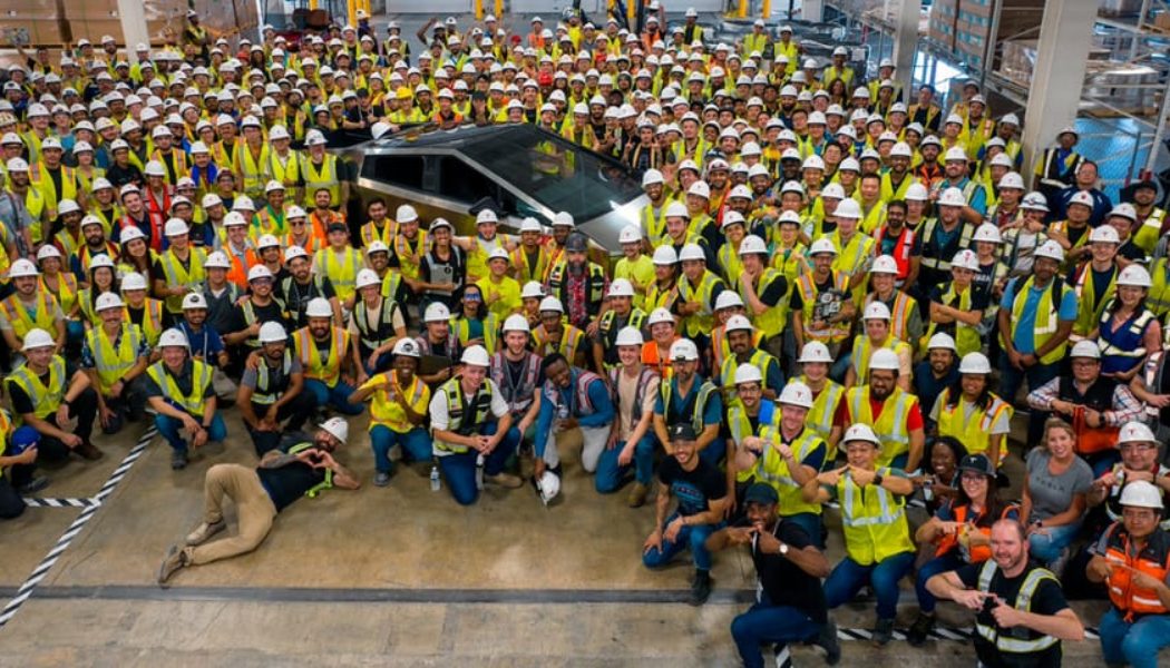 Tesla Texas Factory Celebrates Production of First Cybertruck