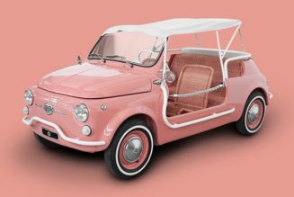 The Electric FIAT 500 Spiaggina Revives Bonacina's Traditional Rattan Seats