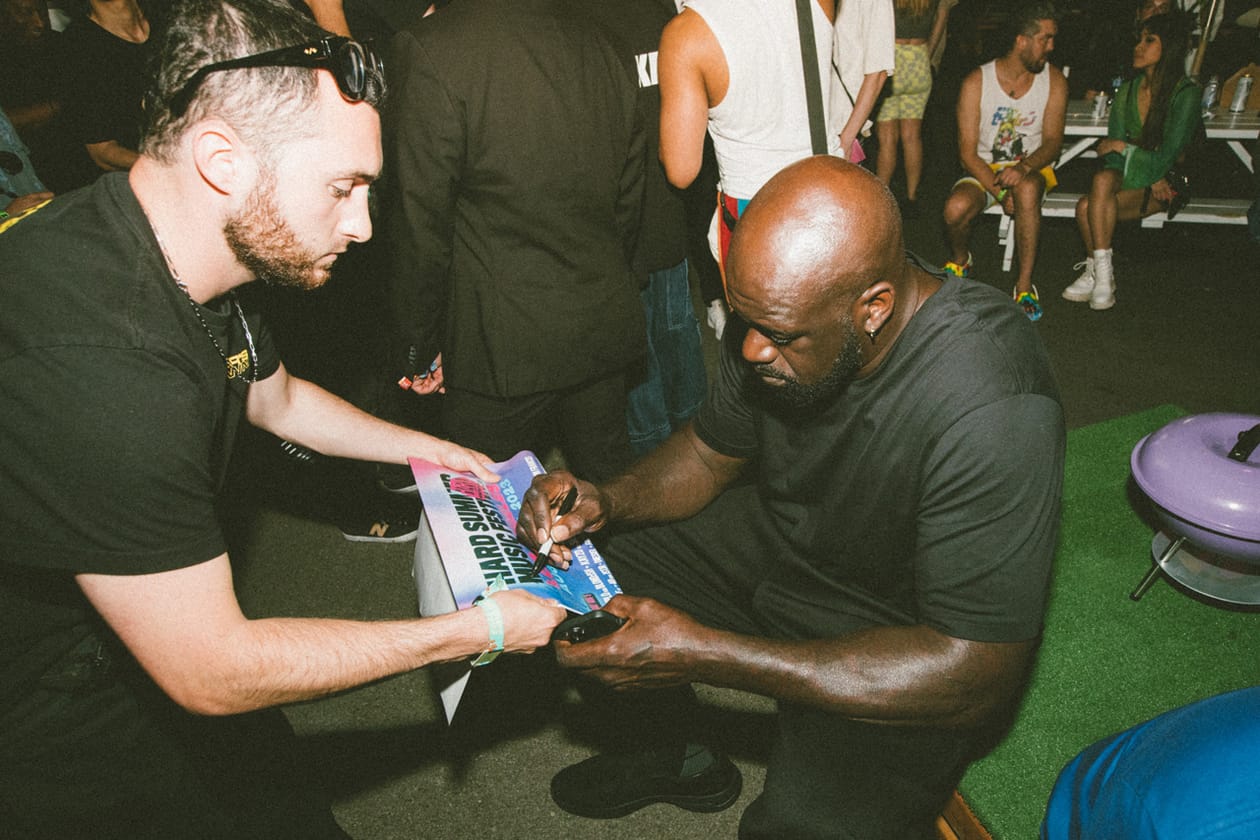 A Backstage Look at DIESEL's HARD Summer Set shaq shaquille oneil dj edm skrillex tiesto steve aoki festival los angeles las vegas wynn residency encore bass lakers nba basketball magic heat tomorrowworld edc lollapalooza