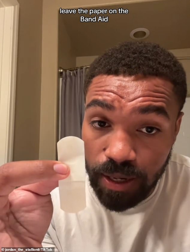 Jordan Stallion is a US-based content creator who has revealed that you have been putting Band-Aids on wrong as he showed the correct way to cover your wounds