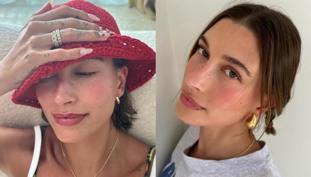 Hailey Bieber Just Messaged Me About How to Do Her Strawberry-Girl Lip Combo