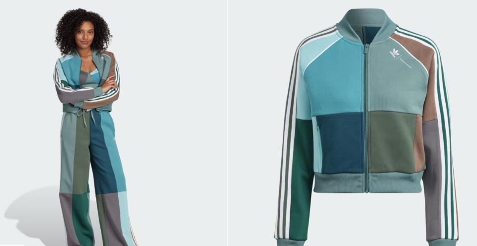 Adidas X Kseniaschnaider Reprocessed Short Track Jacket. PHOTO: Adidas