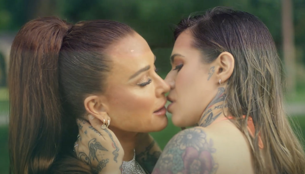 Lingerie-clad Kyle Richards, Morgan Wade get hot and heavy in sexy ‘Fall in Love With Me’ music video