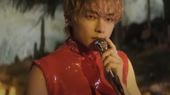 BTS singer Kim Taehyung's new music video Love Me Again released on Wednesday.