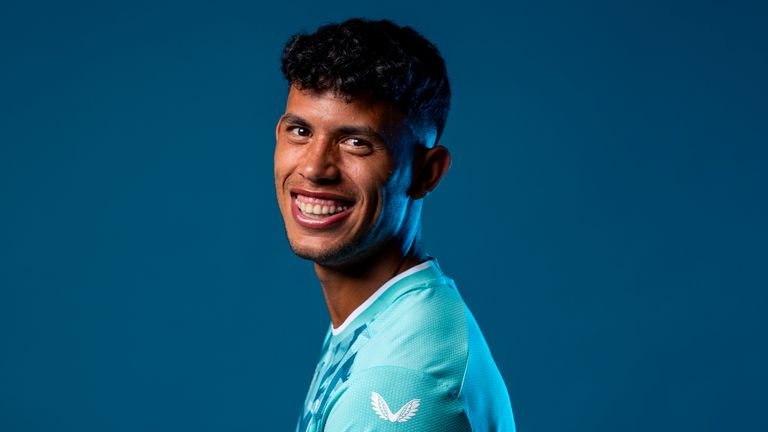 Matheus Nunes in Wolves&#39; third kit for the 2023/24 Premier League season