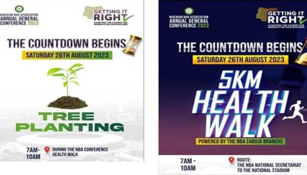 NBA Promotes Healthy Living With 5 km Health Walk At Annual General Conference - TheNigeriaLawyer