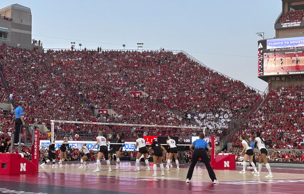 Volleyball Nebraska Celebration 