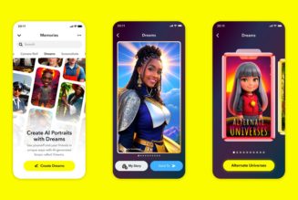 Snapchat is jumping on the AI selfie train with ‘Dreams’