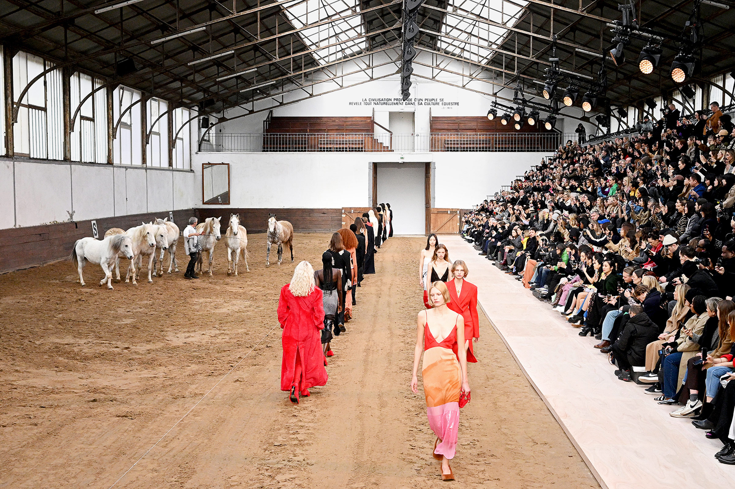 The Stella McCartney Womenswear Winter 2023 show in Paris in March (Stephane Cardinale—Corbis/Getty Images)