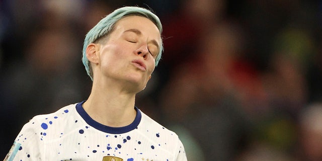 Megan Rapinoe in disbelief