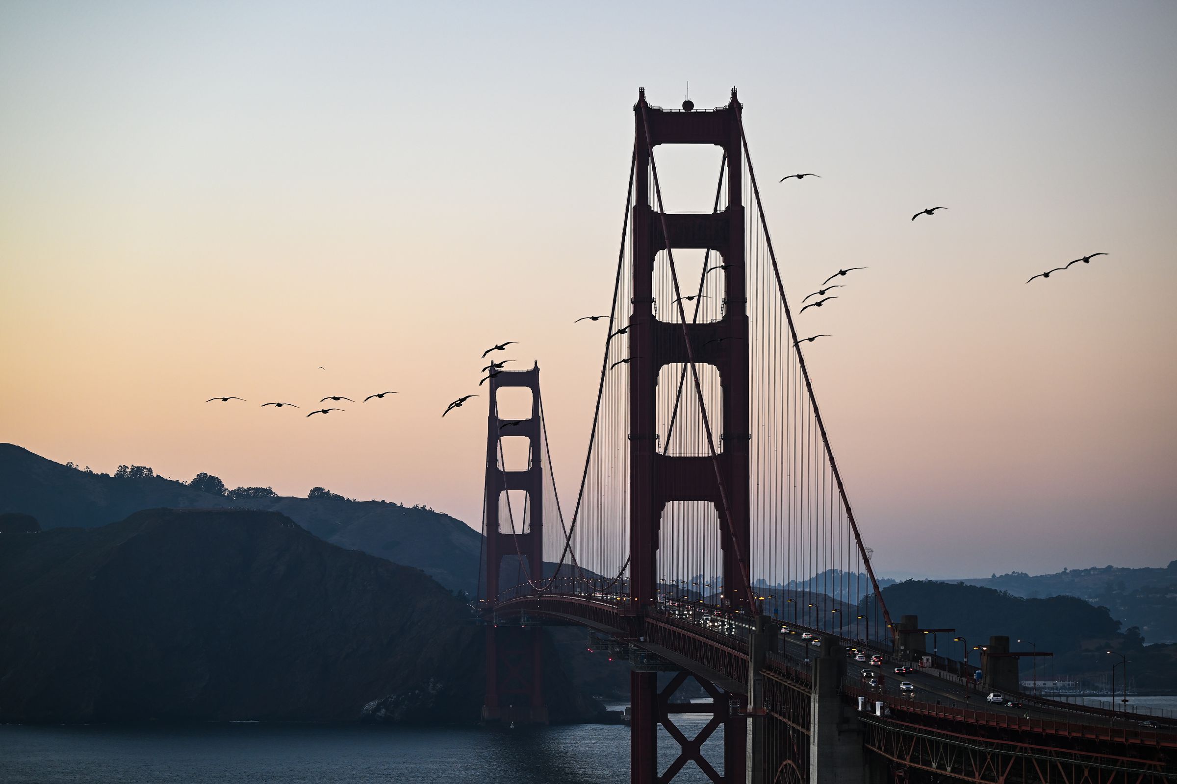 Sunset view in San Francisco