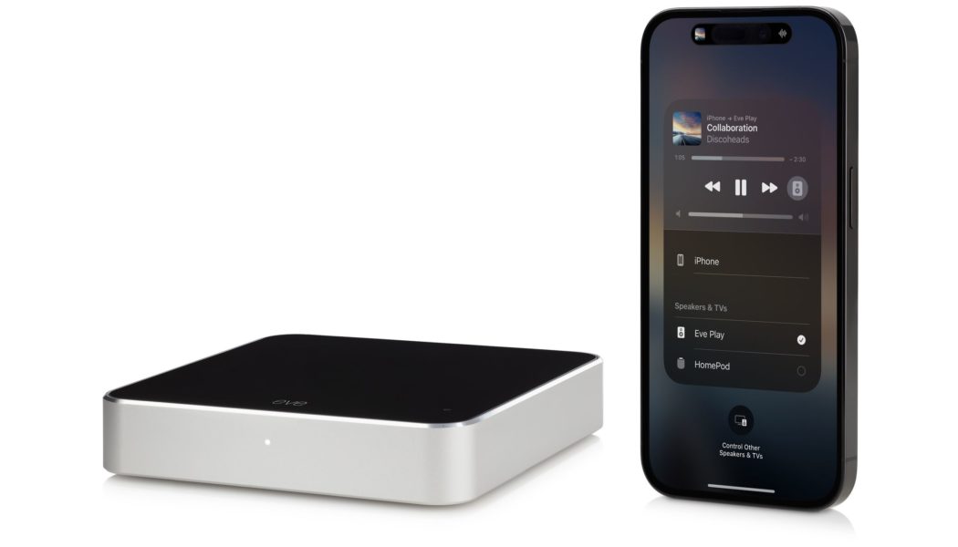 The Eve Play brings AirPlay 2 audio to your Hi-Fi gear this November