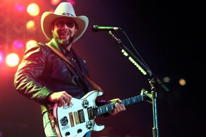 Atlanta - March 31: Singer/Songwriter Hank Williams Jr. performs at The Omni Coliseum in Atlanta Georgia March 31, 1990. (Photo By Rick Diamond/Getty Images)