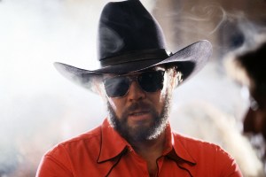 Unspecified - 1991: Hank Williams, Jr. 'Monday Night Football' Promotional photo. (Photo by Frank Micelotta/Disney General Entertainment Content via Getty Images)