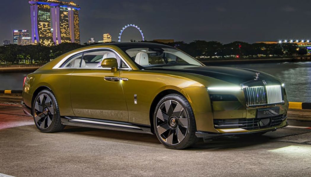 The Rolls-Royce Spectre Makes Its Southeast Asia Debut in Singapore