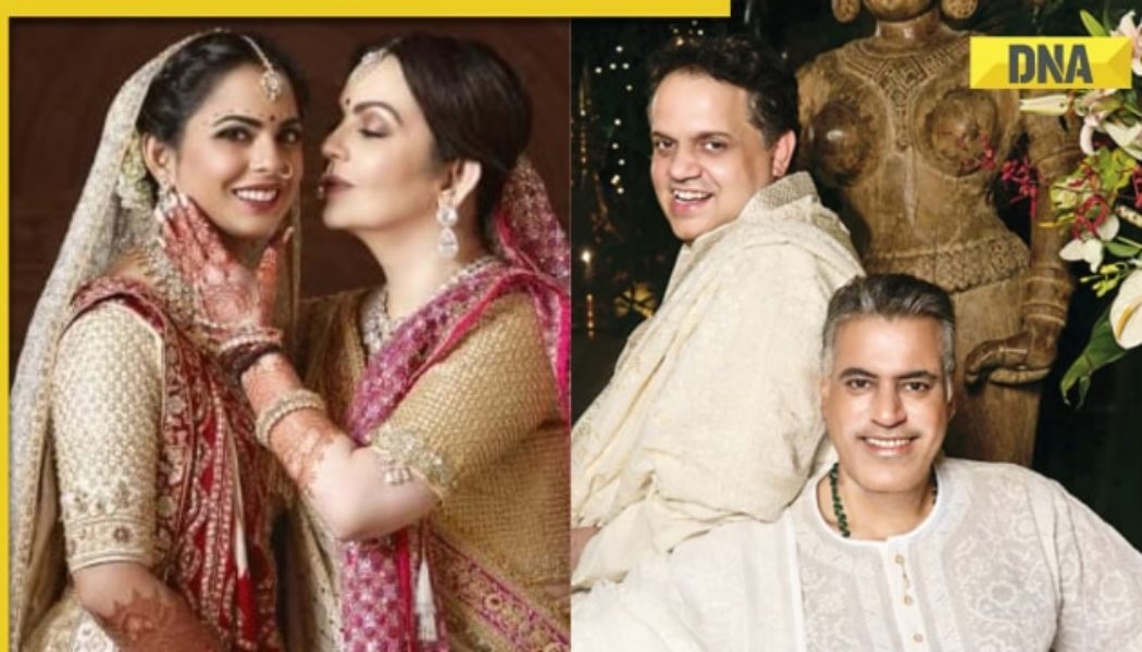 This luxury fashion duo is Isha Ambani's business partner, designed her Rs 90 crore wedding lehenga