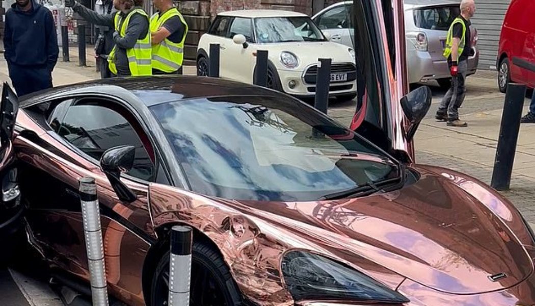 TikTok influencer smashes his rose gold McLaren after lifestyle brag