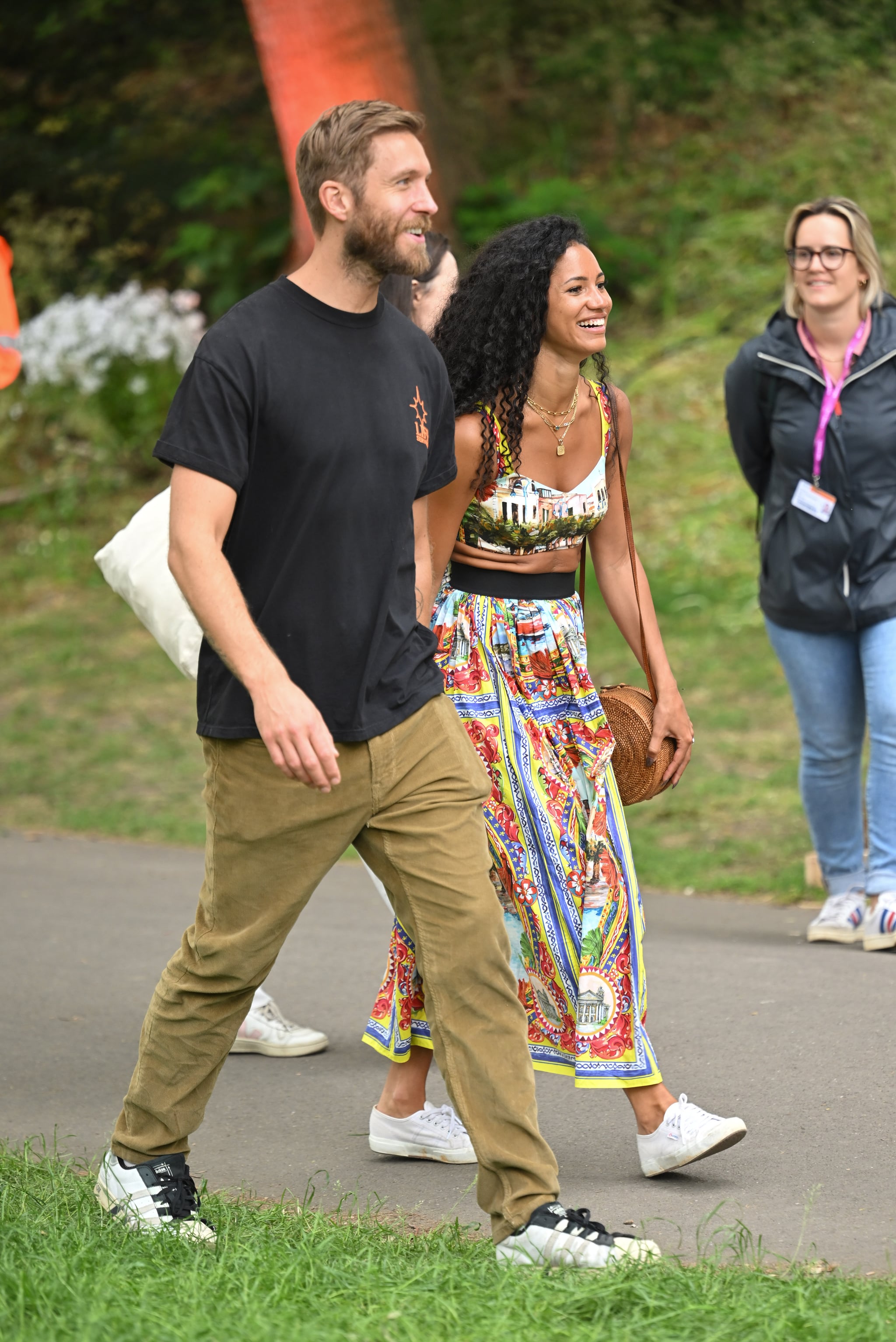 LONDON, ENGLAND - MAY 23: Vick Hope and Calvin Harris attend the Chelsea Flower Show on May 23, 2022 in London, England. (Photo by Karwai Tang/WireImage)