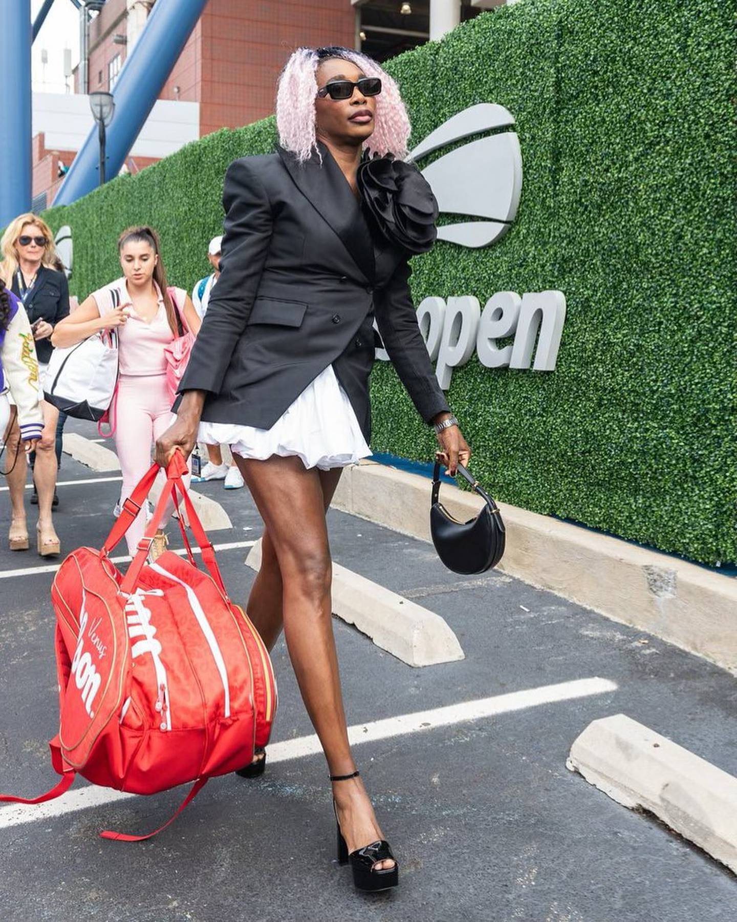 Tennis player Venus Williams arriving at the 2023 US Open.