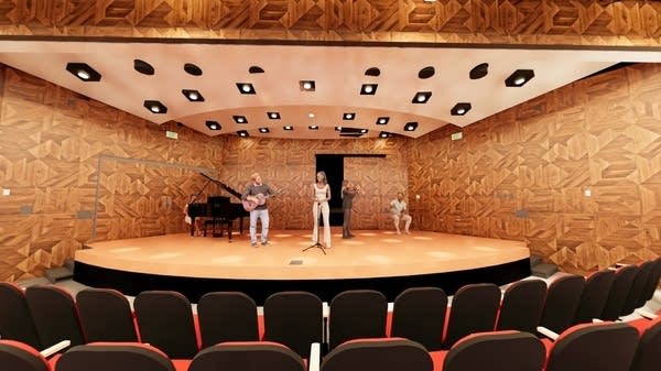 A rendering of a new performance hall