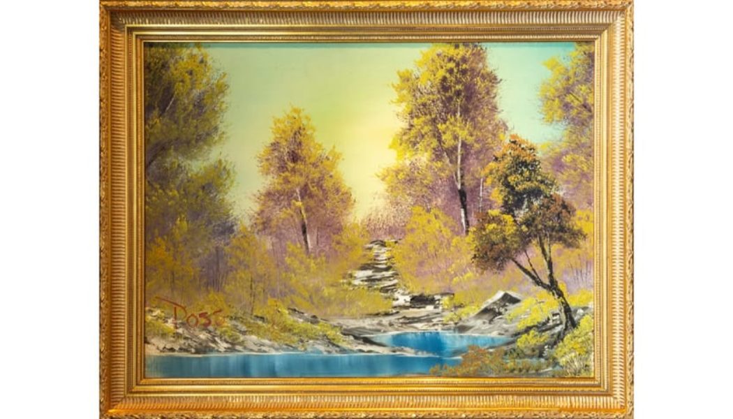 Bob Ross's First TV Painting Is Selling for $10 Million USD