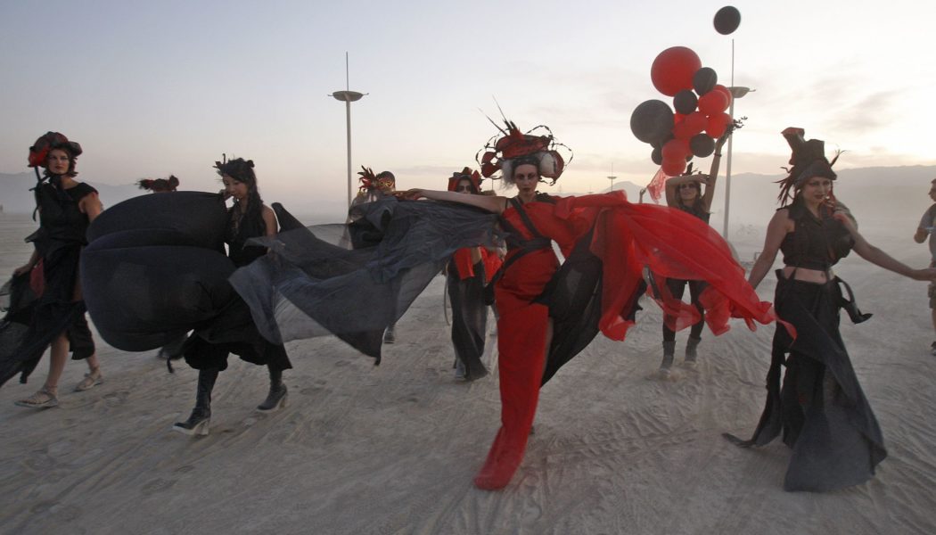 Burning Man access is closed as heavy rains muddy the playa