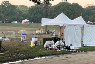 Cleanup begins in Piedmont Park after a soggy Music Midtown