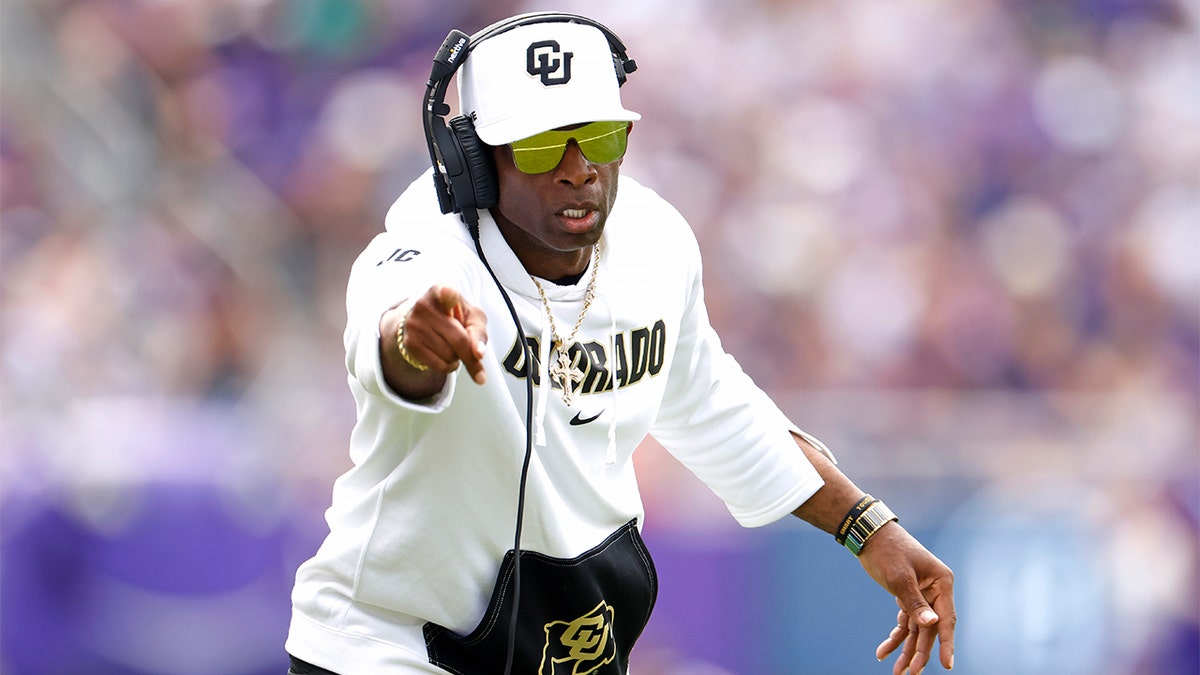 Deion Sanders coaches Colorado