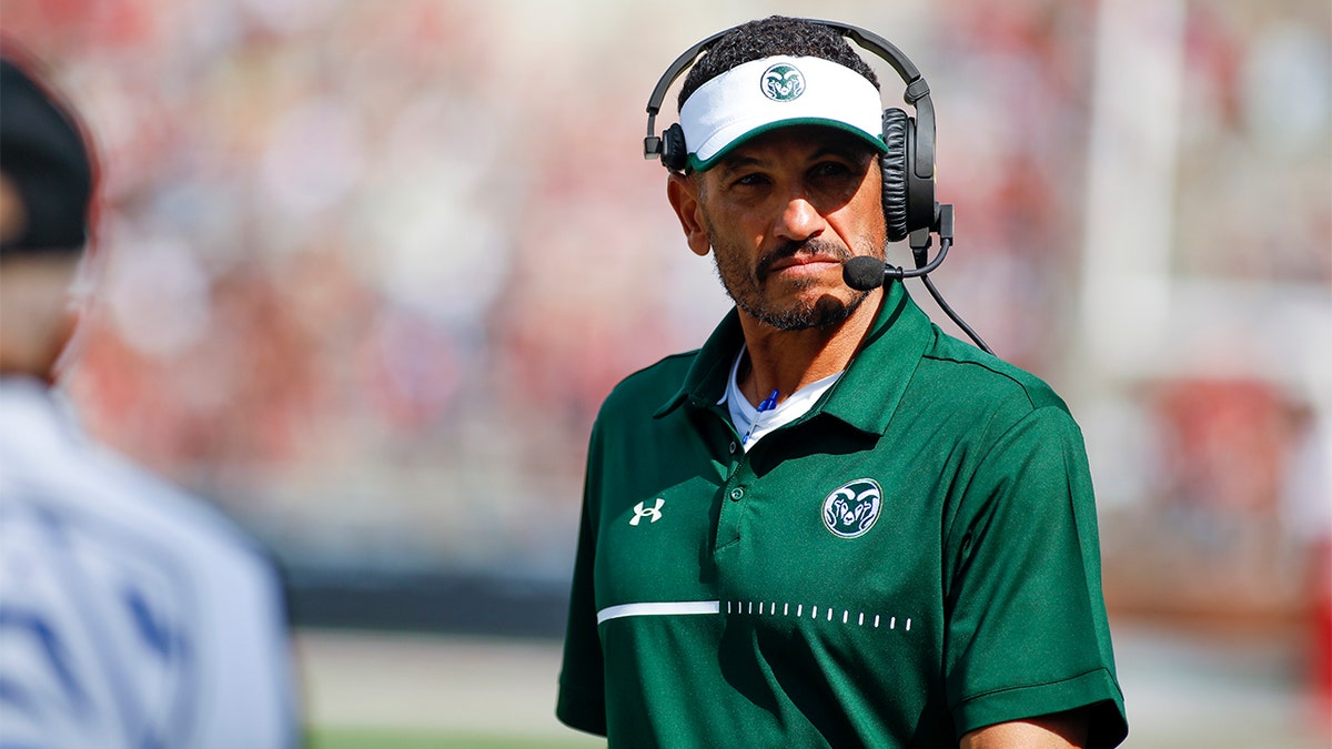 Jay Norvell coaches against Washington State