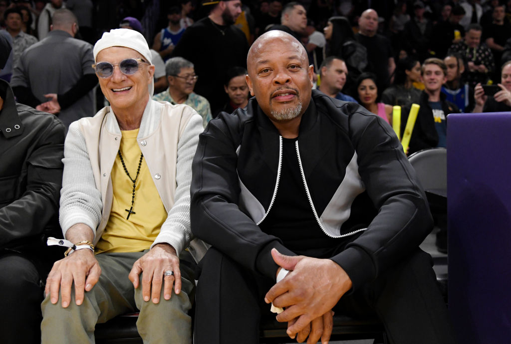 Celebrities At The Los Angeles Lakers Game