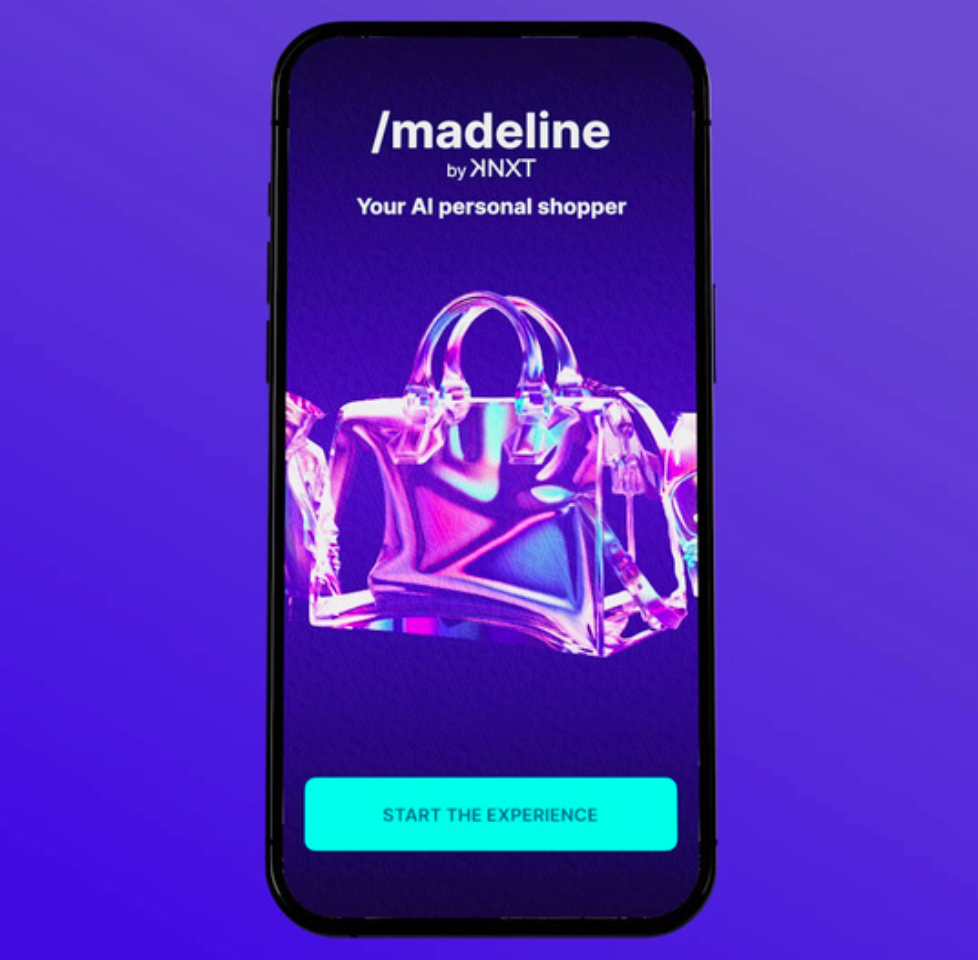 Kering’s cutting edge fashion space KNXT launched /madeline, an AI-powered shopping assistant. Image: KNXT