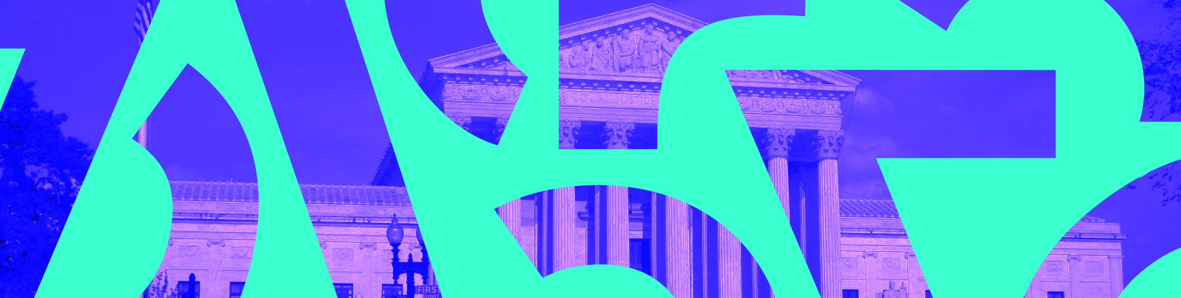 The Verge’s logo over a photograph of the Supreme Court