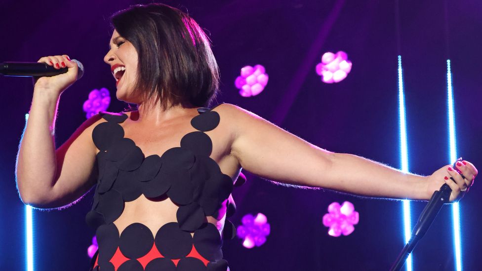 Jessie Ware performs onstage during The Mercury Prize 2023 awards show at Eventim Apollo on September 07, 2023 in London, England