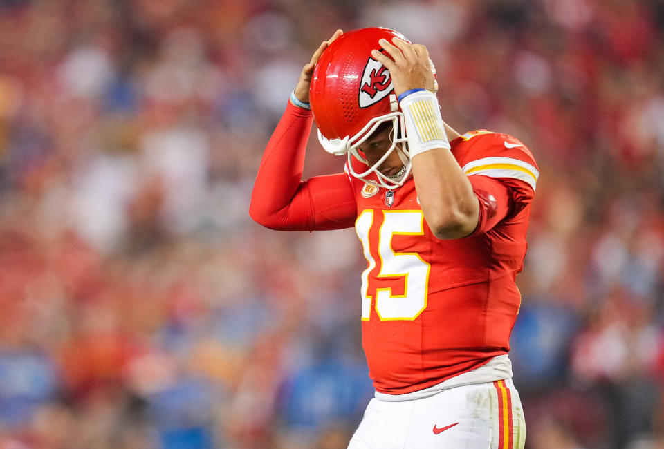 Patrick Mahomes was asked if Thursday's loss to the Lions was embarrassing, and he didn't shy away from the word. (Jay Biggerstaff-USA TODAY Sports)