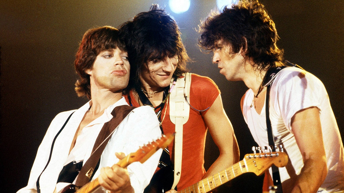 The Rolling Stones performing together circa 1979