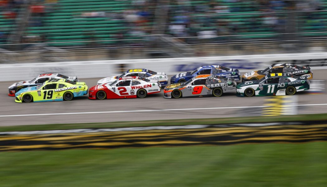 Saturday NASCAR Cup and Xfinity schedule at Kansas Speedway