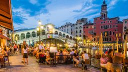 Canal Grande. View near Ponte (bridge) di Rialto -