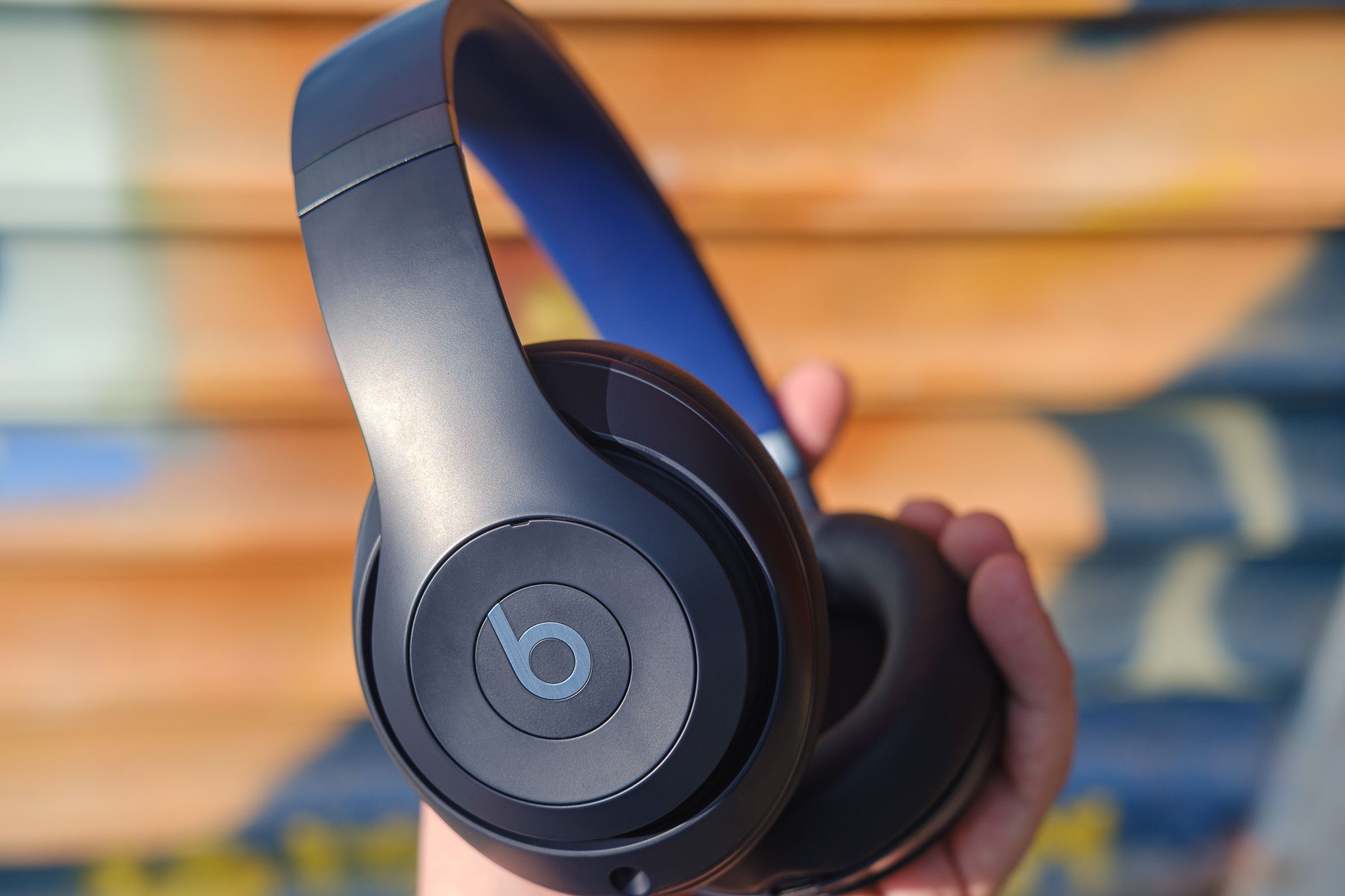 A product photo of the Beats Studio Pro noise-canceling headphones.