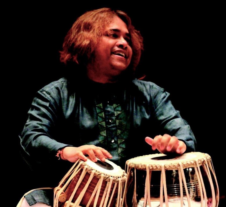 Hindole Majumdar plays the tabla