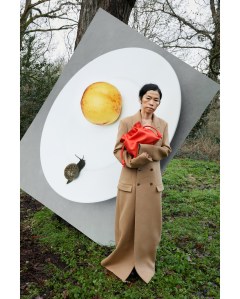 South Korean artist Koo Jeong A in the Loewe fall 2023 pre-collection campaign