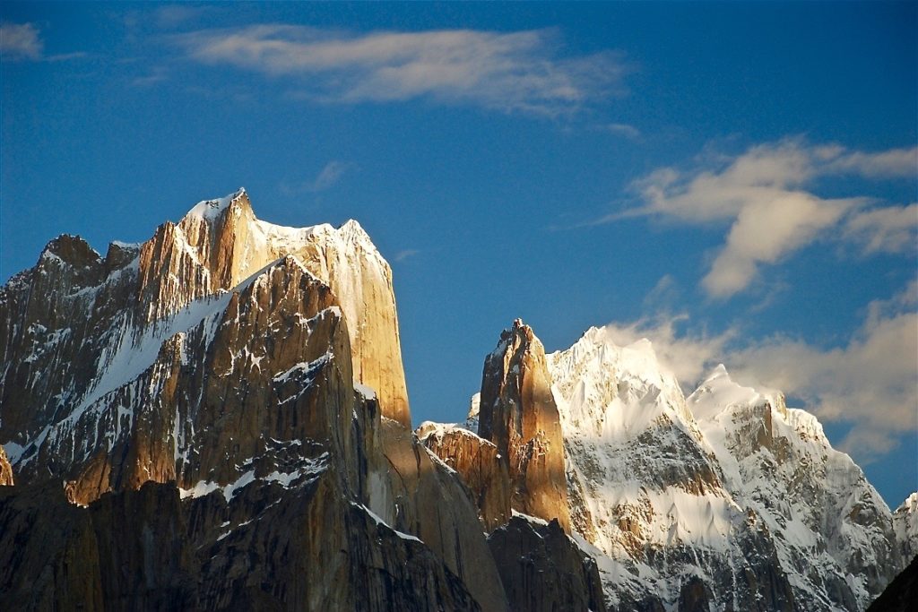 The colossal Trango Towers