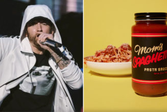 Eminem is selling jars of “Mom’s Spaghetti Pasta Sauce”