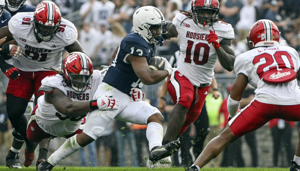 No. 10 Penn State avoids disaster, narrowly beats Indiana 33-24