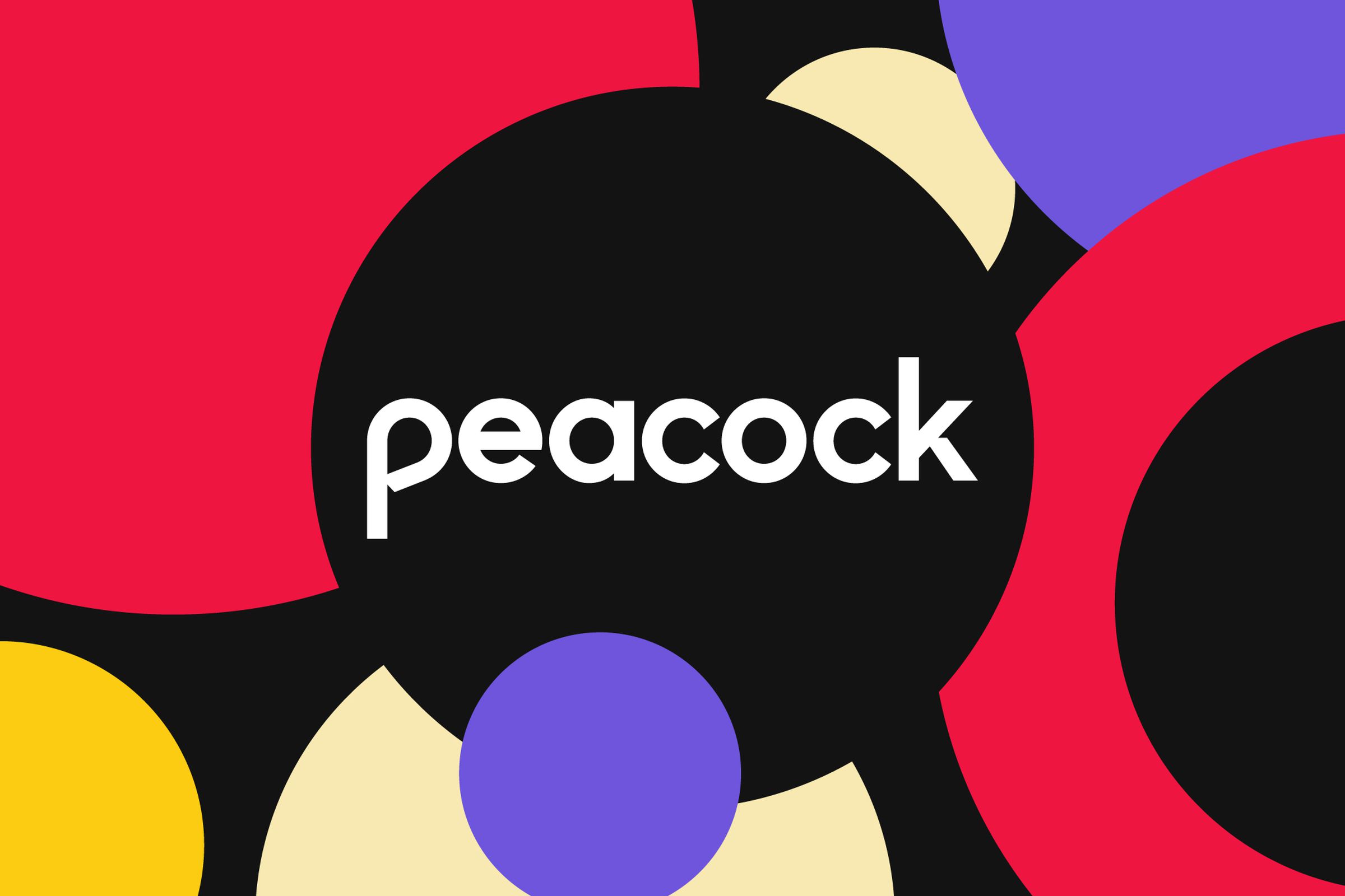 An illustration of the Peacock logo