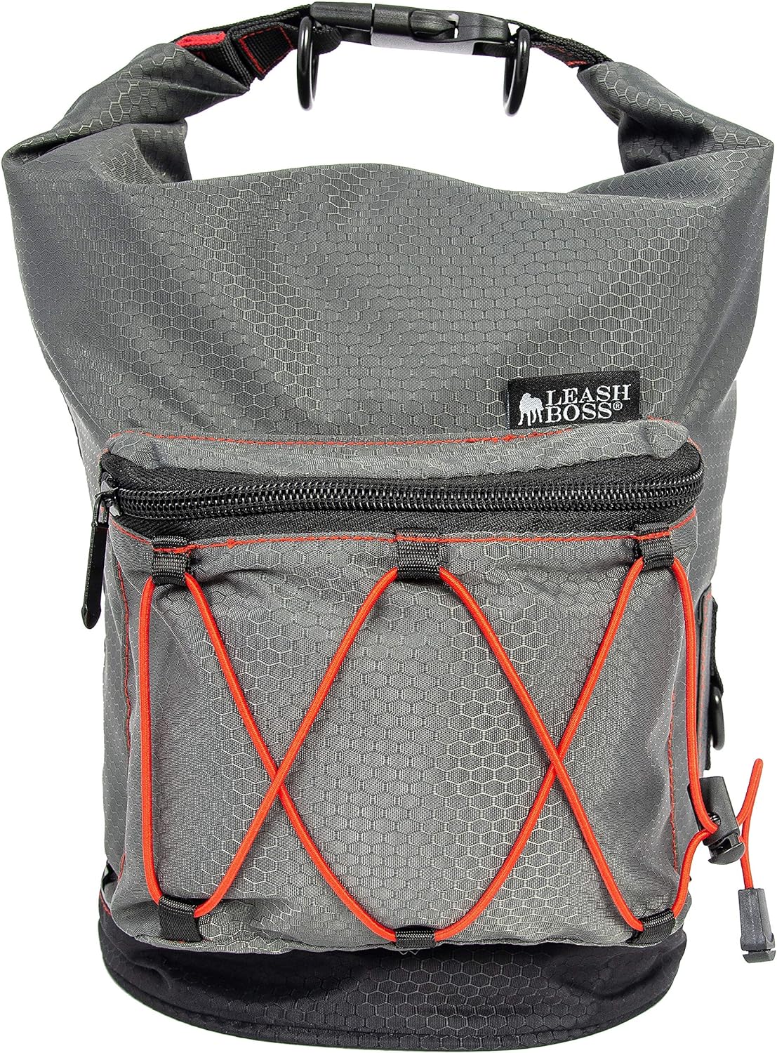 Leashboss Dog Food Travel Bag in gray