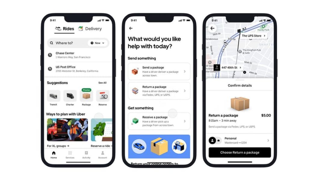 Uber Launches a "Package Returns" Feature
