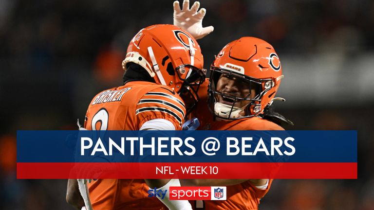 Highlights of the Carolina Panthers against the Chicago Bears from Week 10 of the NFL