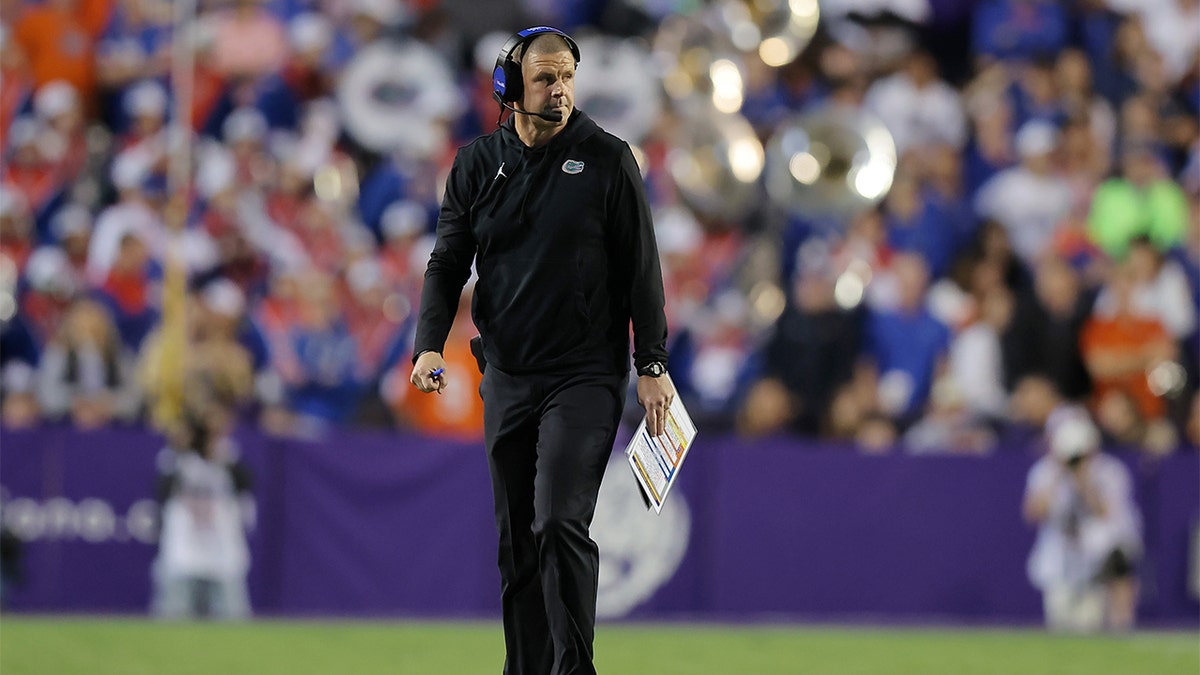 Head coach Billy Napier of the Florida Gators Billy Napier coaches against LSU