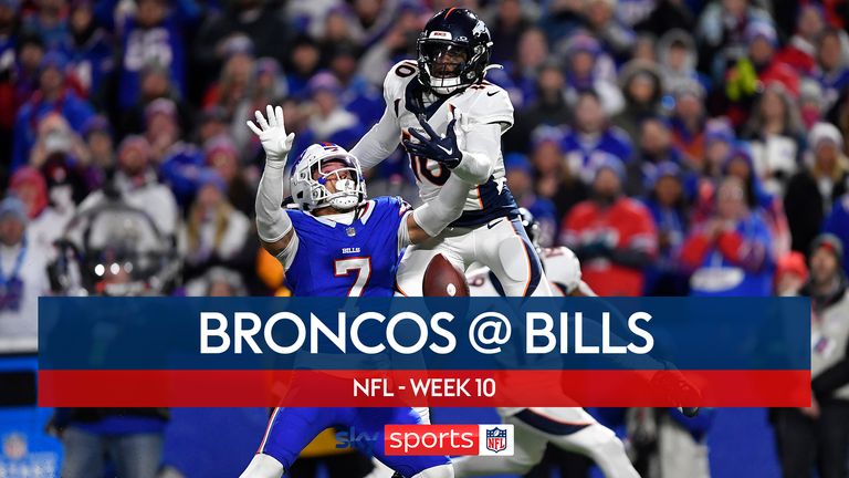 Highlights of the Buffalo Bills' clash with the Denver Broncos in Week 10 of the NFL.